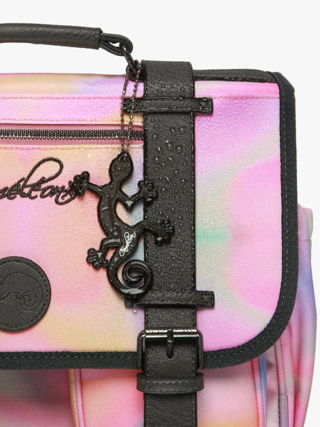 Rugzak 1 Compartiment Cameleon Roze vintage fantasy SD30 ander zicht 6