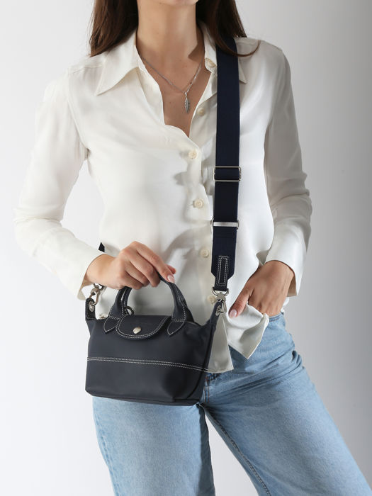 Longchamp Le pliage xtra animation ecuss Handtas Blauw