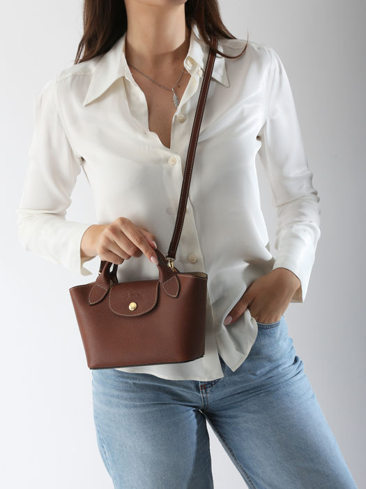 Longchamp Epure Cross bodytas Bruin