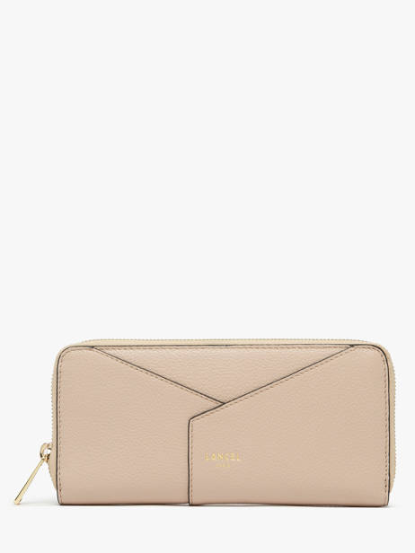 Portefeuille Enveloppe Leder Lancel Beige enveloppe A13711