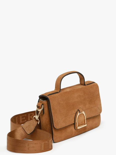 Cross Body Tas S Altesse Suede Etrier Bruin altesse suede EASU048S ander zicht 2