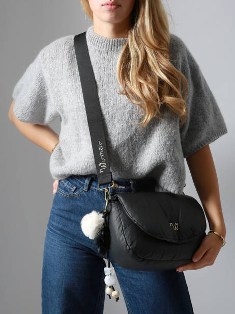 Cross Body Tas M Alizier Woomen Zwart alizier WALI04 ander zicht 1