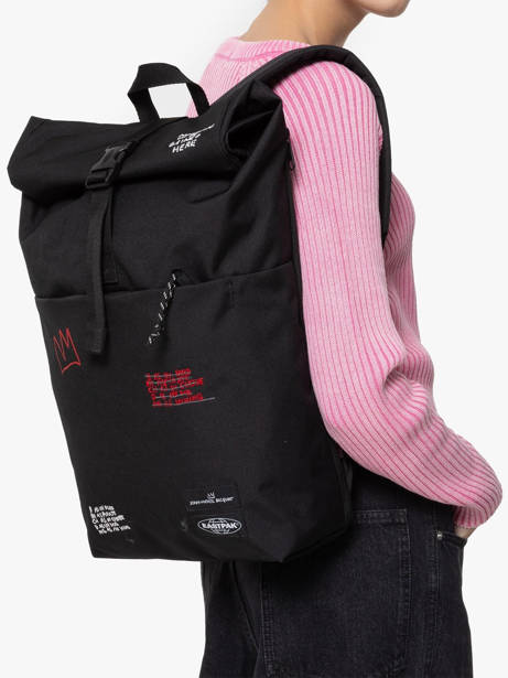 Rugzak Eastpak Zwart eastpak x basquiat A5BGFBAS ander zicht 1