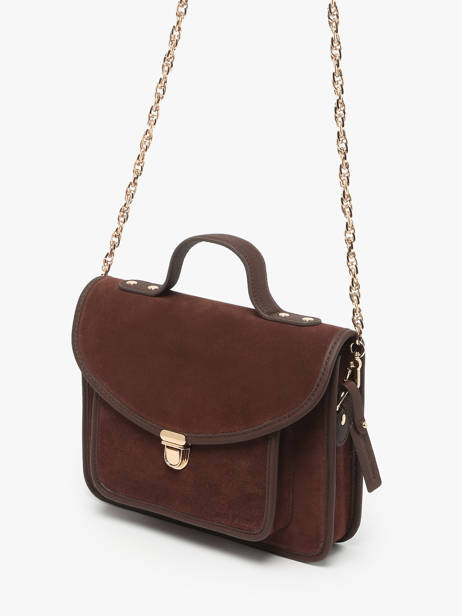 Cross Body Tas La Suite Leder Paul marius Bruin la suite GEOR2SUI ander zicht 2