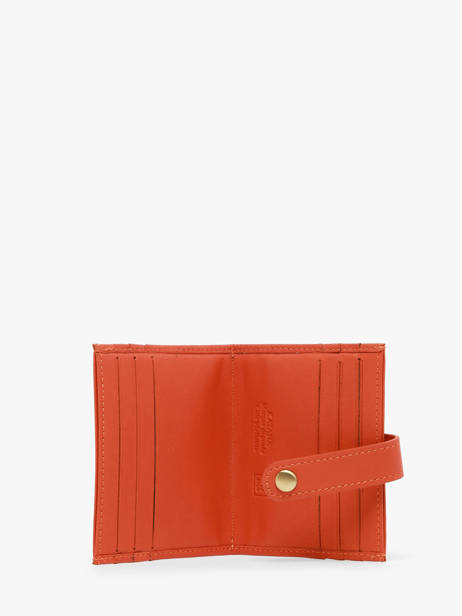 Kaarthouder Leder Katana Oranje marina 753130B ander zicht 1