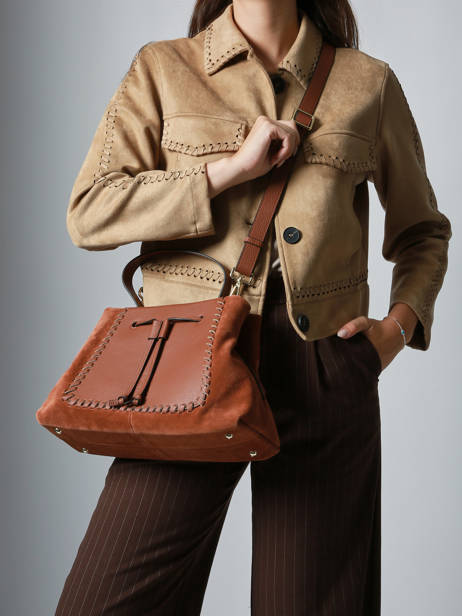 Cross Body Tas Brumby Etrier Bruin brumby EBRU148M ander zicht 2