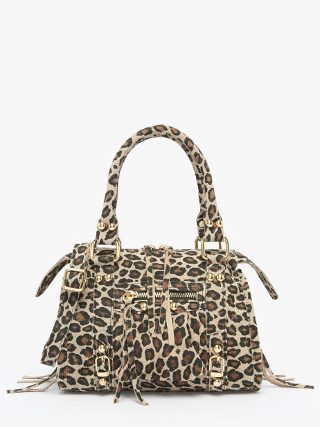 Cross Body Tas Velvet Leopardo Leder Milano Veelkleurig velvet leopardo VL24093