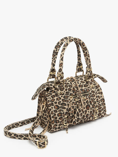 Cross Body Tas Velvet Leopardo Leder Milano Veelkleurig velvet leopardo VL24093 ander zicht 2