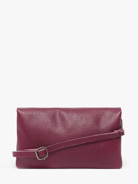 Cross Body Tas Caviar Leder Milano Rood caviar CA23067 ander zicht 4