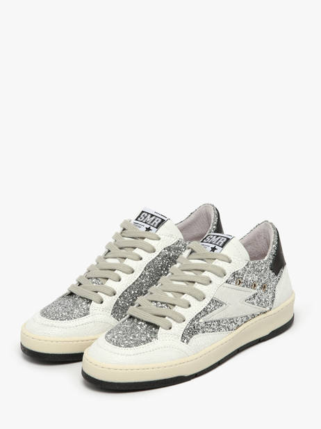 Sneakers Uit Leder Semerdjian Zilver women DANY ander zicht 2