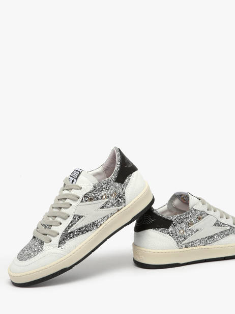 Sneakers Uit Leder Semerdjian Zilver women DANY ander zicht 3