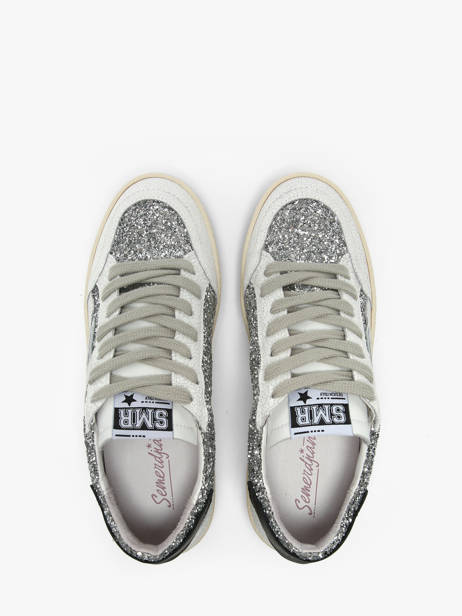 Sneakers Uit Leder Semerdjian Zilver women DANY ander zicht 4