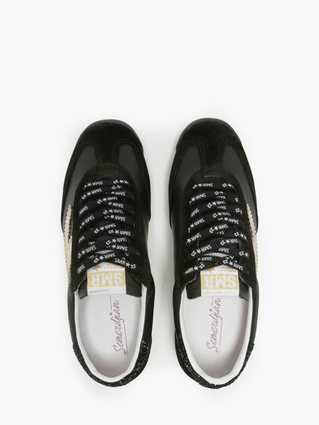 Sneakers Joyce Uit Leder Semerdjian Zwart women JOYCE ander zicht 4