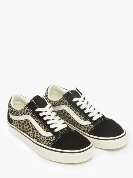 Sneakers Old Skool Uit Leder Vans Zwart women D6WYY61 ander zicht 2