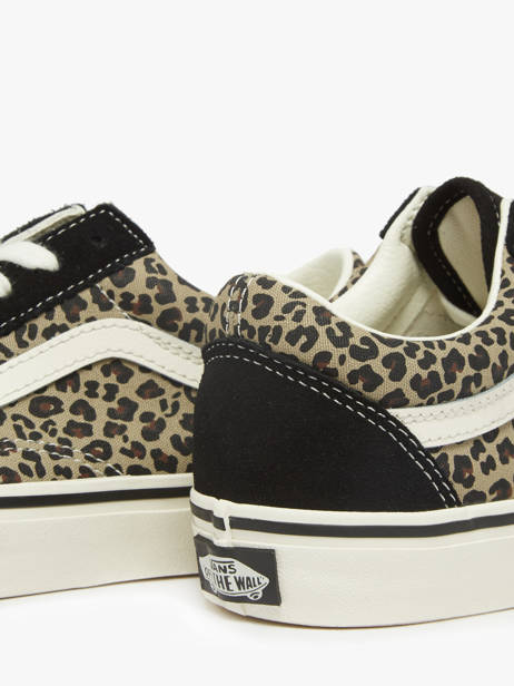 Sneakers Old Skool Uit Leder Vans Zwart women D6WYY61 ander zicht 3