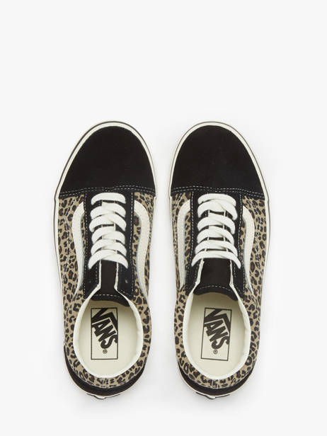 Sneakers Old Skool Uit Leder Vans Zwart women D6WYY61 ander zicht 4