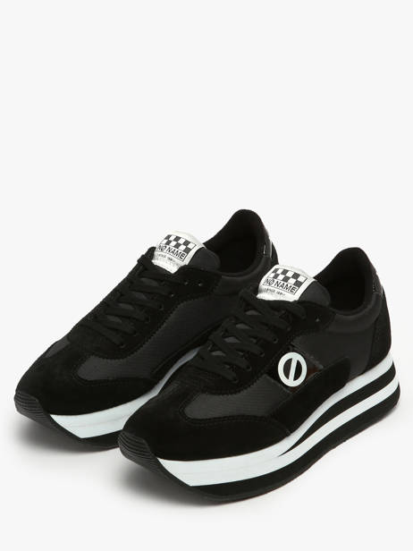 Sneakers Met Platformzool Flex M Jogger Uit Leder No name Zwart women IMN60415 ander zicht 2