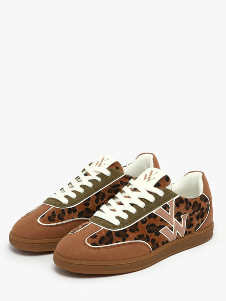 Sneakers Suzanne Vanessa wu Bruin women BK2806NR ander zicht 2