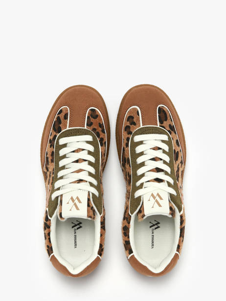 Sneakers Suzanne Vanessa wu Bruin women BK2806NR ander zicht 4