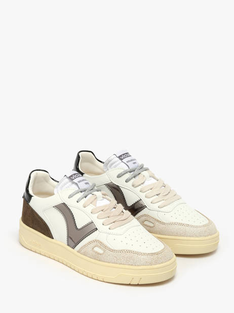 Sneakers Uit Leder Victoria Wit women 1257135 ander zicht 2