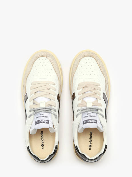 Sneakers Uit Leder Victoria Wit women 1257135 ander zicht 4