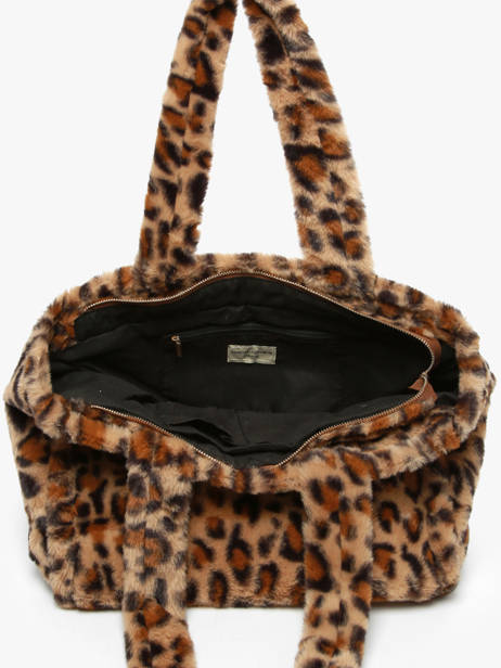Schoudertas A4 Formaat Fur David jones Beige fur CM7878 ander zicht 3