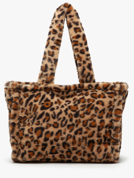 Schoudertas A4 Formaat Fur David jones Beige fur CM7878 ander zicht 4