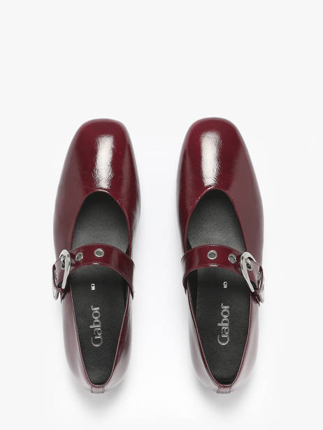 Ballerinas Uit Leder Gabor Rood women 25 ander zicht 4