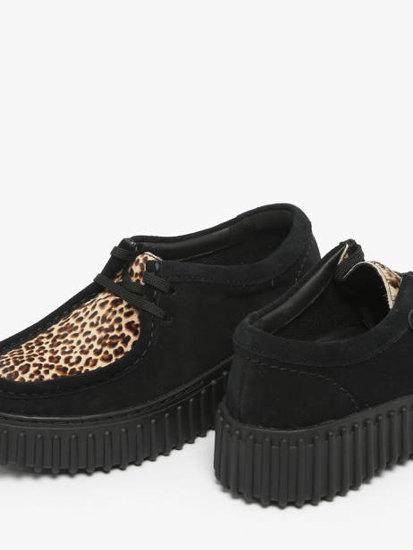 Derby Veterschoenen Torhill Bee Uit Leder Clarks Zwart women 26181189 ander zicht 3