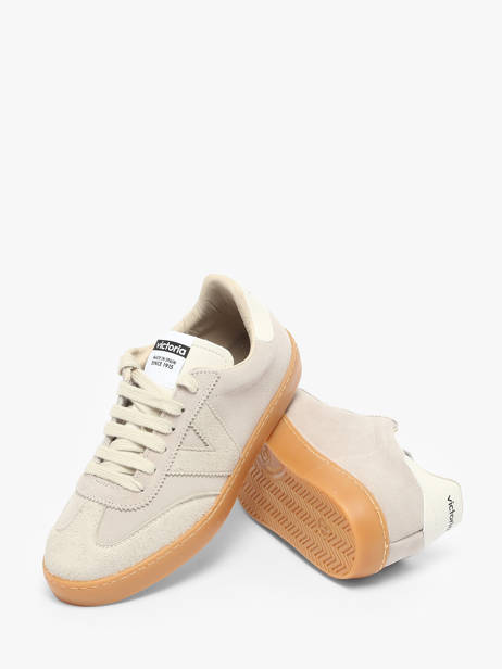 Sneakers Berlin Uit Leder Victoria Beige women 1126229 ander zicht 3