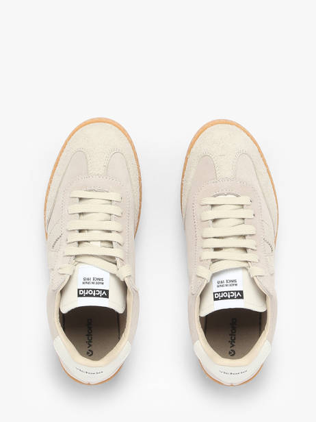 Sneakers Berlin Uit Leder Victoria Beige women 1126229 ander zicht 4