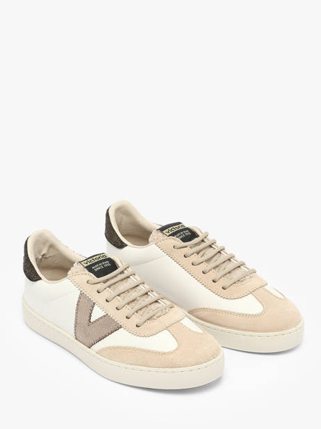 Sneakers Berlin Uit Leder Victoria Beige women 1126222 ander zicht 2