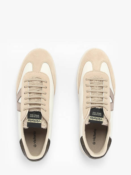 Sneakers Berlin Uit Leder Victoria Beige women 1126222 ander zicht 4