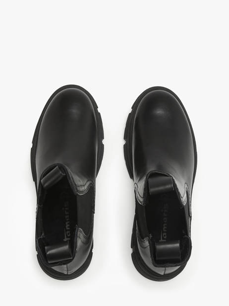 Chelsea Boots Uit Leder Tamaris Zwart women 41 ander zicht 4