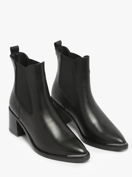 Enkellaarsjes Met Hak Uit Leder Tamaris Zwart women 45 ander zicht 2
