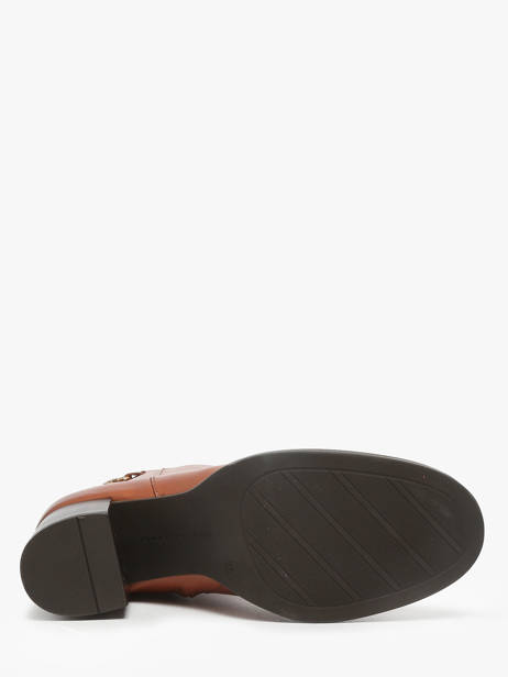 Enkellaarsjes Met Hak Uit Leder Tommy hilfiger Bruin women 8864GOC ander zicht 5