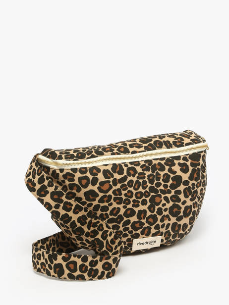 Belt Bag Custine Xl Gerecycleerd Katoen Rivedroite Bruin forever wild CUSTXFOR ander zicht 2