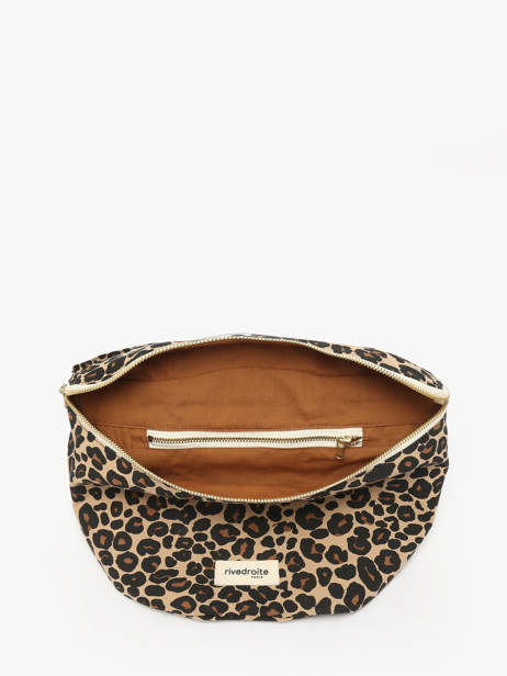 Belt Bag Custine Xl Gerecycleerd Katoen Rivedroite Bruin forever wild CUSTXFOR ander zicht 3