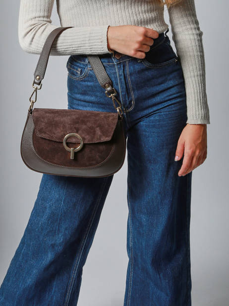 Cross Body Tas Velvet Caviar Leder Milano Bruin velvet caviar VC25069 ander zicht 1