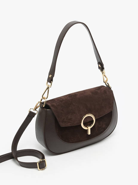 Cross Body Tas Velvet Caviar Leder Milano Bruin velvet caviar VC25069 ander zicht 2