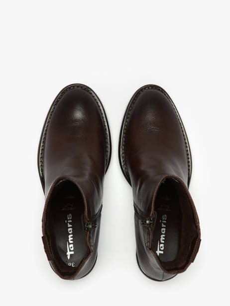 Enkellaarsjes Met Hak Uit Leder Tamaris Bruin women 45 ander zicht 4