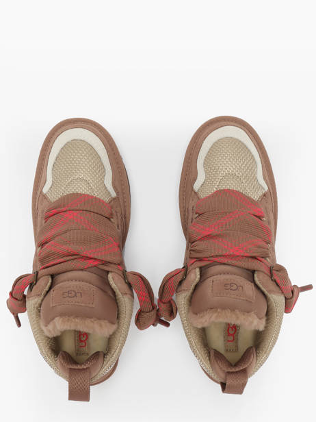 Sneakers Lowmel Uit Leder Ugg Bruin women 1144032 ander zicht 4