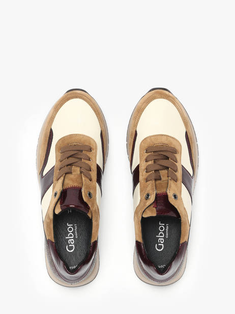 Sneakers Uit Leder Gabor Bruin women 20 ander zicht 4