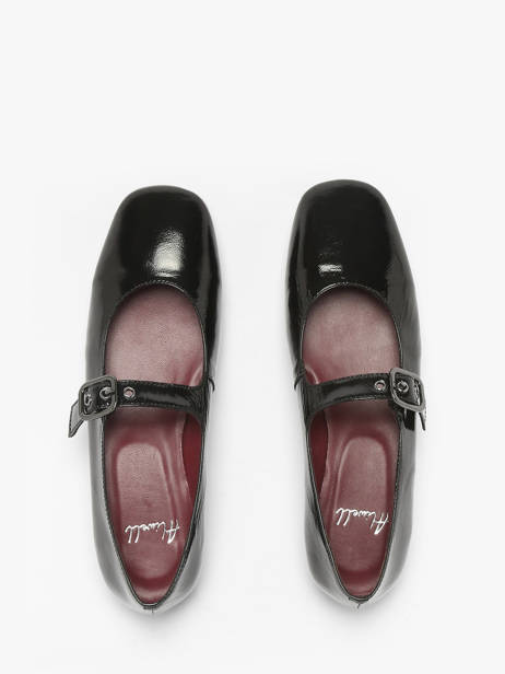 Sneakers Uit Leder Aliwell Zwart women A2717 ander zicht 4