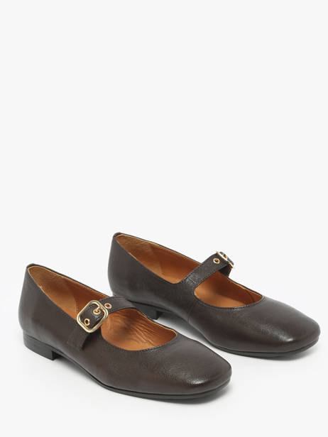 Sneakers Uit Leder Aliwell Bruin women A2715 ander zicht 2