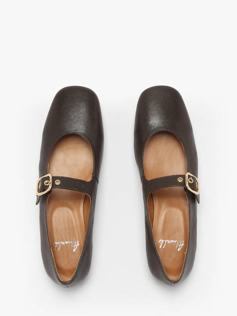 Sneakers Uit Leder Aliwell Bruin women A2715 ander zicht 4