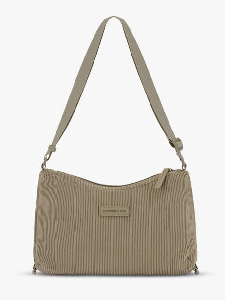 Cross Body Tas Kapten and son Groen cord SC