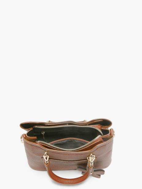 Cross Body Tas Grained Miniprix Bruin grained H6931 ander zicht 2