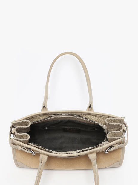 Schoudertas Velvet Caviar Leder Milano Beige velvet caviar VC25062 ander zicht 3