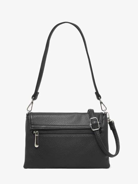 Cross Body Tas Grained Miniprix Zwart grained H9158 ander zicht 3